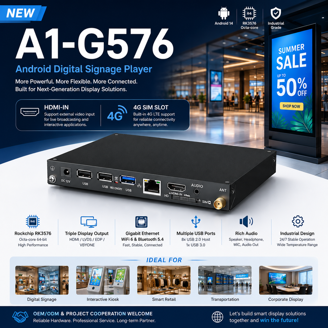 A1-G576 AI Display Solutions